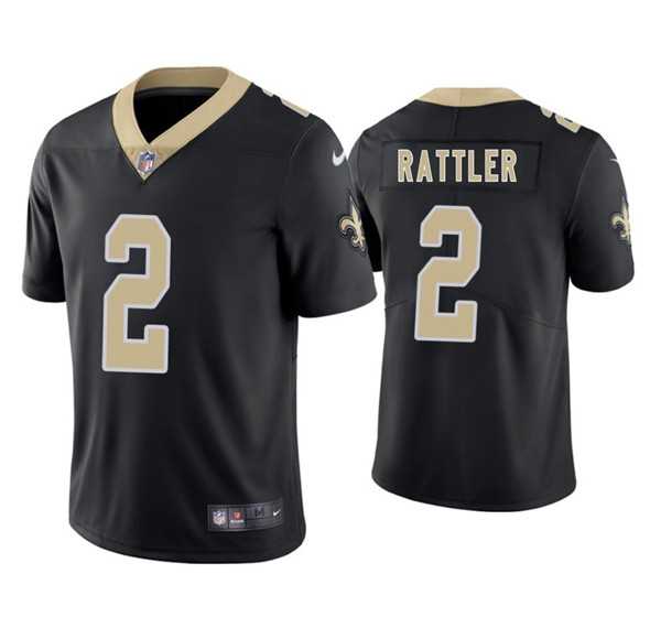 Men & Women & Youth New Orleans Saints #2 Spencer Rattler Black 2025 Vapor Limited Stitched Jersey->new england patriots->NFL Jersey